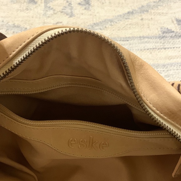 Slouchy Leather Satchel with Southwest Details - Picture 6 of 14